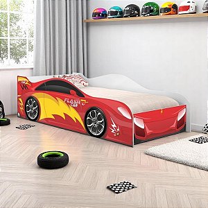 Cama Infantil Carro Velocista Vermelho