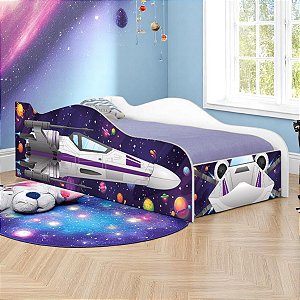 Cama Carro Nave Star Force Kids Solteiro