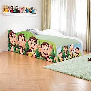 Cama Mobili Solteiro Safari Macaquinhos