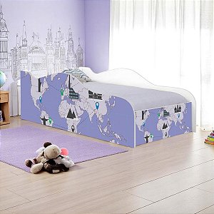Cama Mobili Solteiro Volta A Mundo