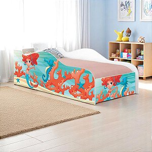 Cama Mobili Solteiro Sereia Ruiva