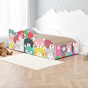 Cama Mobili Solteiro Ursinhos Coloridos
