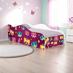 Cama Mobili Solteiro Borboletas
