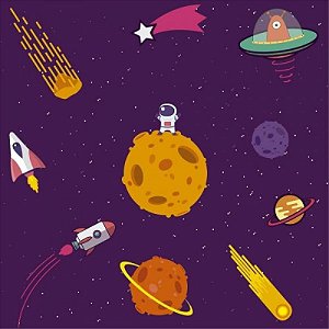 Papel De Parede Infantil Universo