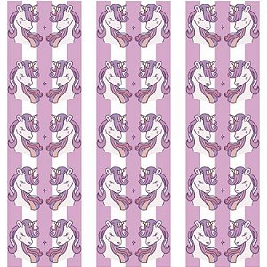 Papel De Parede Infantil Unicórnio Lilás