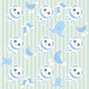 Papel De Parede Infantil Ursinho Menino