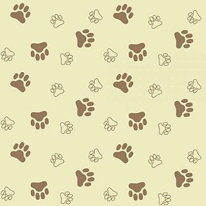 Papel De Parede Infantil Patinhas Cachorro