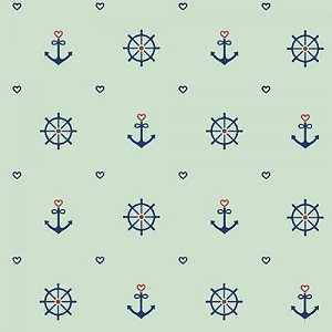 Papel De Parede Infantil Marinheiro Verde