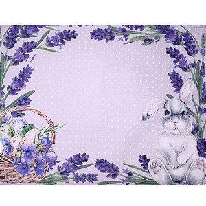 Kit 4 Jogos Americanos Coelho Da Páscoa E Lavanda 43cmx34cm - UN / 4