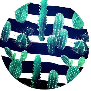 Kit 4 Capas Sousplat Cactos Verde Da Caatinga 35cmx35cm - UN / 4