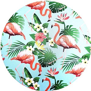 Kit 4 Capas Para Sousplat Flamingo E Costela Adão 35cmx35cm - UN / 4