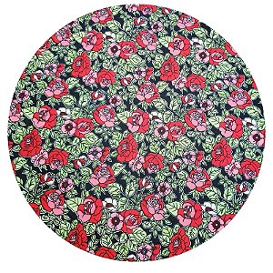 Kit 4 Capas Para Sousplat Floral Romance Charlô 35cmx35cm - UN / 4