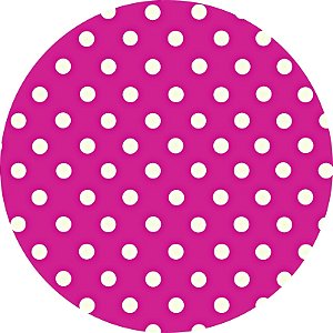Kit 4 Capas Para Sousplat Poá Pink 35cmx35cm - UN / 4