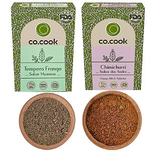 Cocook Kit 2 Temperos Funcionais 100% Natural Carne Chimichurri Frango 150g - UN / 2