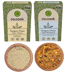 Cocook Kit 2 Temperos Funcionais 100% Natural Peixe Malasia Bangladesh 150g - UN / 2