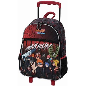 Mochila Infantil Com Rodinha Naruto Akatsuki Rising