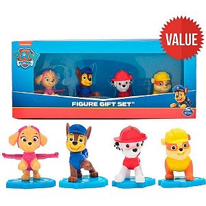 Boneco E Personagem Patrulha Canina C/4 Figuras