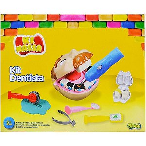 Massa Para Modelar Criativa Dentista - 5 Potes De 50g