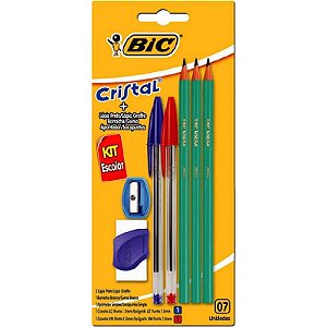 Kit Escolar Bic Com 7 Peças