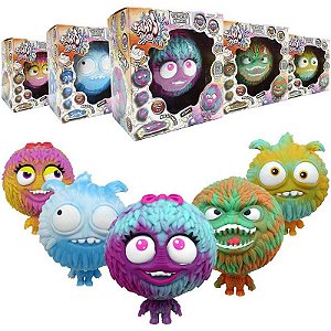 Boneco Splats Head Tie Dye 15cm Estica, Esmaga E Diverte