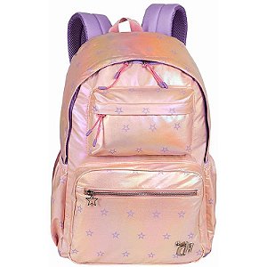 Mochila Capricho Estrelas G 46cm Rainbow