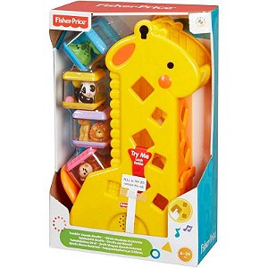 Girafa Com Blocos Fisher-price Infantil Interativa