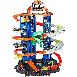 Hot Wheels Pista City Ultimate Garage Robo T-rex
