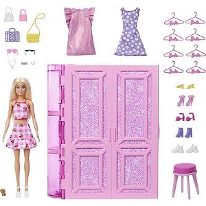 Barbie Fashion Closet Dos Sonhos Com Acessórios E Boneca