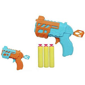 Lançador Dardo Dupla Alpha 6 Peças Pistolas Blister
