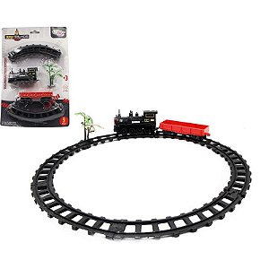 Locomotiva Ferrorama Floresta 17cm Com 9 Peças