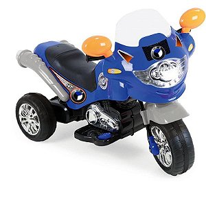 Moto Elétrica Speed Chopper Azul 6v 20kg