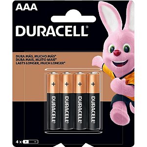 Pilha Alcalina Palito Aaa Duracell 12 Blisters Com 4 Unidades Cada