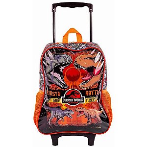 Mochila Infantil Com Rodinha Jurassic World Battle G 44cm