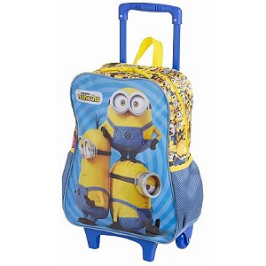 Mochila Infantil Com Rodinha Minions G 44cm