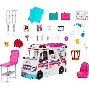 Barbie Profissoes Ambulância De Cuidados Médicos