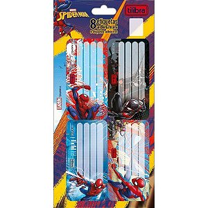 Etiqueta Escolar Decorada Spider Man - Pacote Com 8 Etiquetas