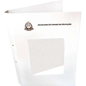 Impresso Escolar Capa Processo Branca See Pacote Com 10