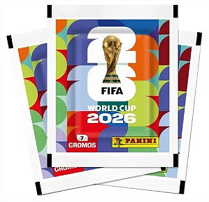 Kit 1 álbum Brochura + 10 Envelopes Figurinhas Copa Mundo 2026 Panini