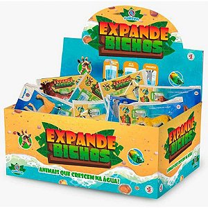 Miniatura Colecionável Expande Bichos - Pacote Com 64 Unidades