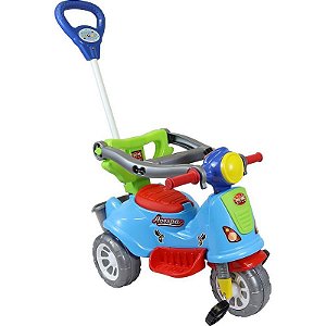 Triciclo Avespa Colorido Com Som, 25kg, Modelo Retrô