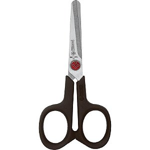 Tesoura Escolar Bolso Ponto Vermelho 11cm