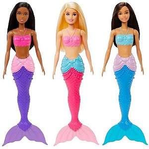 Barbie Fantasy Sereia Básica Dreamtopia Magia E Diversão
