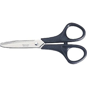 Tesoura Escolar Cabo Preto Supercort 5 Polegadas