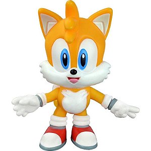Boneco E Personagem Fandombox Sonic Tails 12cm Com Caixa Acrílica