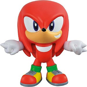 Boneco E Personagem Fandombox Sonic Knuckles 12cm Com Caixa Acrílica