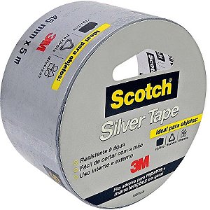 Fita De Alta Resistência Silver Tape 3m Scotch 3939 - 45mm X 5m