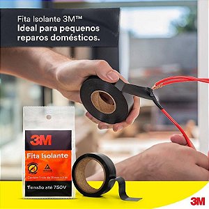 Fita Isolante Imperial Slim 18mm X 5m – Pacote Com 10 Unidades