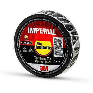 Fita Isolante Imperial Slim 18mm X 20m Pacote Com 10