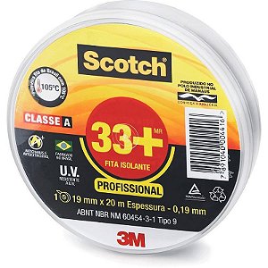 Fita Isolante Scotch 33+ 19mm X 20m Profissional