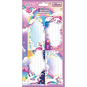 Etiqueta Escolar Decorada Blink Com 8 Etiquetas 100x208mm - Pacote Com 10 Unidades